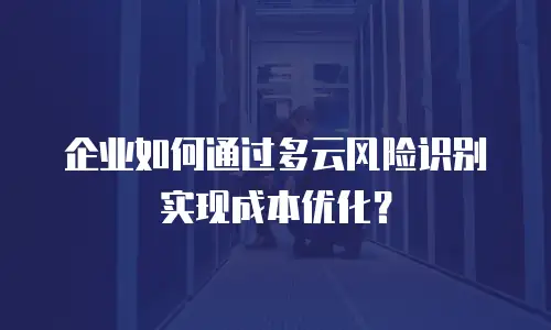 企业如何通过多云风险识别实现成本优化？