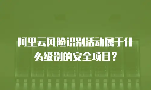 阿里云风险识别活动属于什么级别的安全项目？