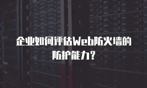 企业如何评估Web防火墙的防护能力？