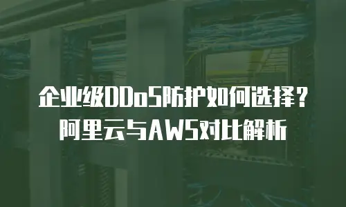 企业级DDoS防护如何选择？阿里云与AWS对比解析