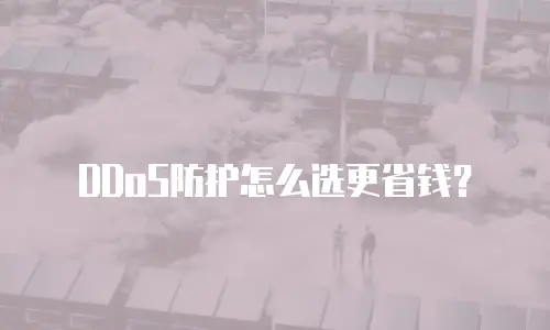 DDoS防护怎么选更省钱？