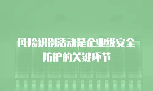 风险识别活动是企业级安全防护的关键环节