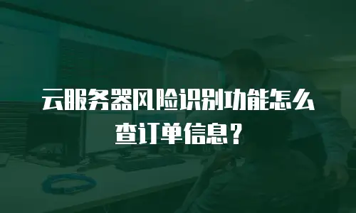 云服务器风险识别功能怎么查订单信息？