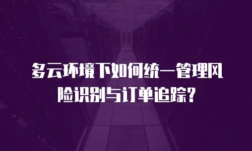 多云环境下如何统一管理风险识别与订单追踪？