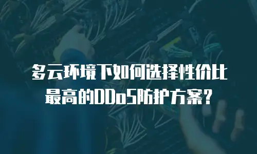 多云环境下如何选择性价比最高的DDoS防护方案？