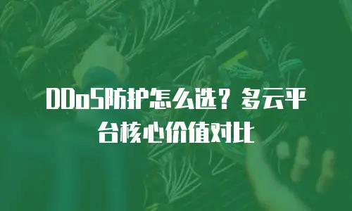 DDoS防护怎么选？多云平台核心价值对比