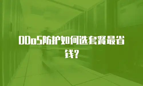 DDoS防护如何选套餐最省钱？