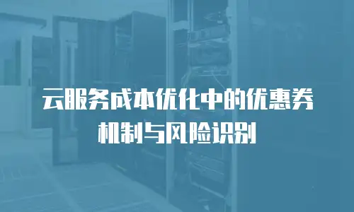 云服务成本优化中的优惠券机制与风险识别
