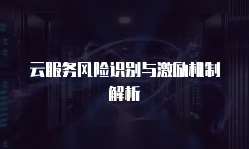 云服务风险识别与激励机制解析