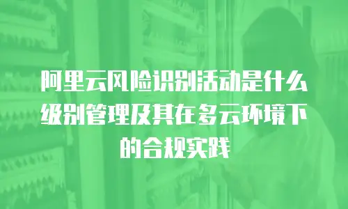 阿里云风险识别活动是什么级别管理及其在多云环境下的合规实践