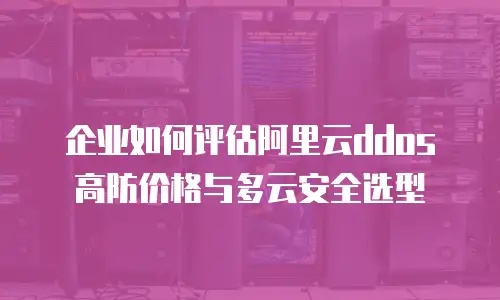 企业如何评估阿里云ddos高防价格与多云安全选型