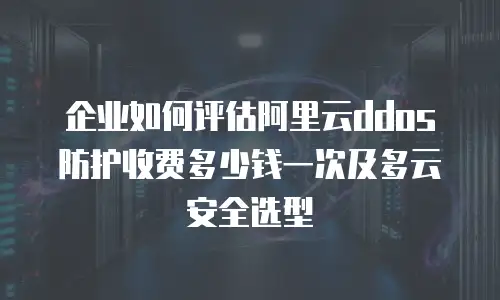 企业如何评估阿里云ddos防护收费多少钱一次及多云安全选型