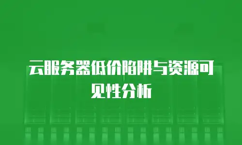 云服务器低价陷阱与资源可见性分析