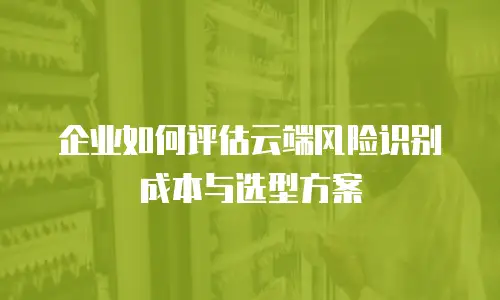 企业如何评估云端风险识别成本与选型方案