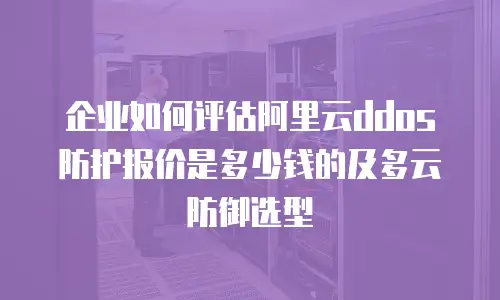 企业如何评估阿里云ddos防护报价是多少钱的及多云防御选型