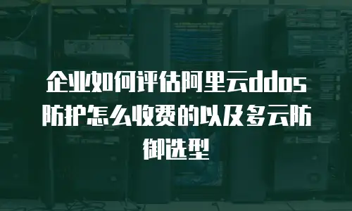 企业如何评估阿里云ddos防护怎么收费的以及多云防御选型
