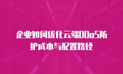 企业如何优化云端DDoS防护成本与配置路径