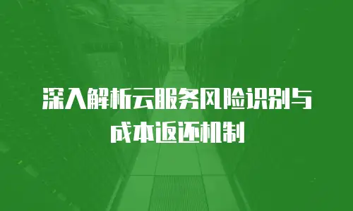 深入解析云服务风险识别与成本返还机制