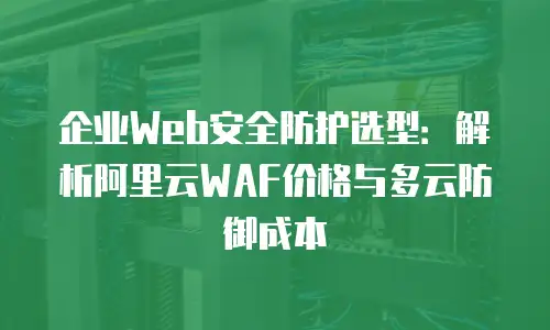 企业Web安全防护选型：解析阿里云WAF价格与多云防御成本