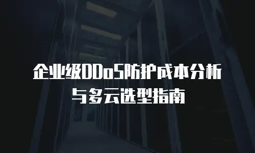 企业级DDoS防护成本分析与多云选型指南
