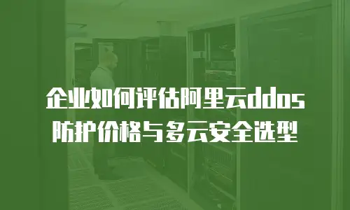 企业如何评估阿里云ddos防护价格与多云安全选型