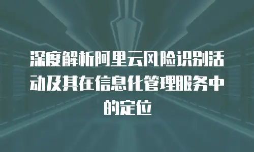 深度解析阿里云风险识别活动及其在信息化管理服务中的定位