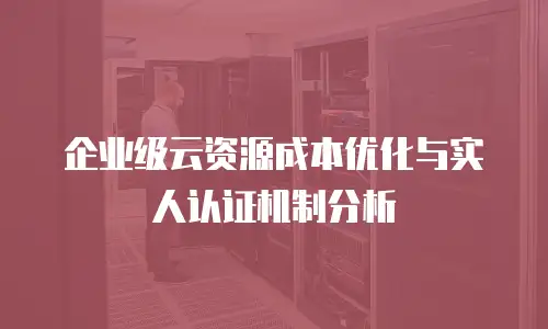 企业级云资源成本优化与实人认证机制分析