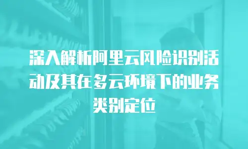 深入解析阿里云风险识别活动及其在多云环境下的业务类别定位