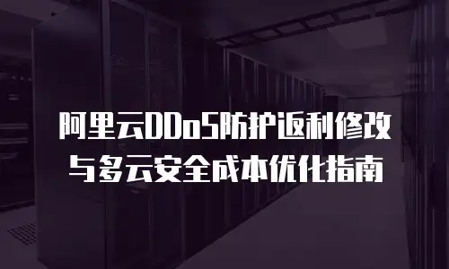 阿里云DDoS防护返利修改与多云安全成本优化指南