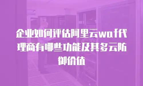 企业如何评估阿里云waf代理商有哪些功能及其多云防御价值