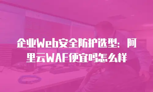 企业Web安全防护选型：阿里云WAF便宜吗怎么样