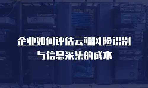 企业如何评估云端风险识别与信息采集的成本