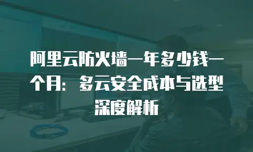 阿里云防火墙一年多少钱一个月：多云安全成本与选型深度解析