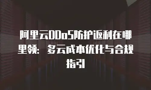 阿里云DDoS防护返利在哪里领：多云成本优化与合规指引
