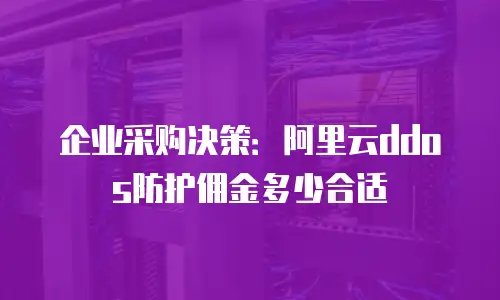 阿里云ddos防护佣金多少,阿里云ddos防护佣金多少合适
