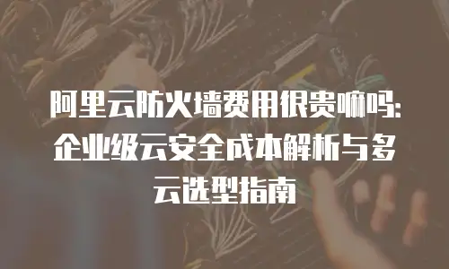 阿里云防火墙费用很贵嘛吗：企业级云安全成本解析与多云选型指南