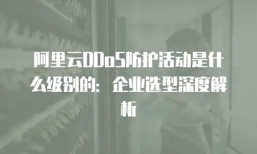 阿里云DDoS防护活动是什么级别的：企业选型深度解析