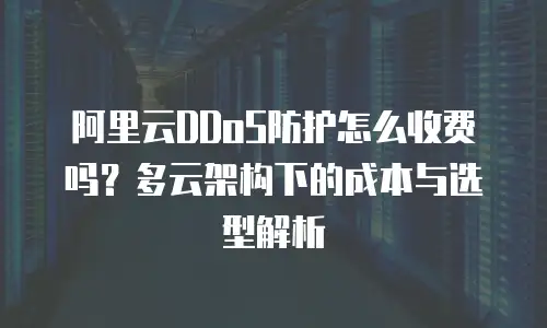 阿里云DDoS防护怎么收费吗？多云架构下的成本与选型解析