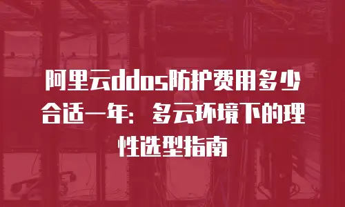阿里云ddos防护费用多少合适一年：多云环境下的理性选型指南