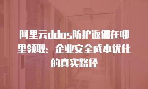 阿里云ddos防护返佣在哪里领取：企业安全成本优化的真实路径