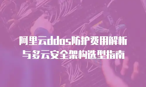 阿里云ddos防护费用解析与多云安全架构选型指南
