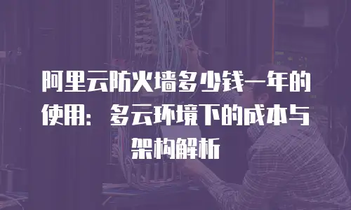 阿里云防火墙多少钱一年的使用：多云环境下的成本与架构解析