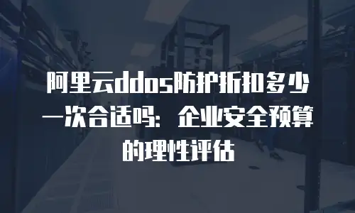 阿里云ddos防护折扣多少一次合适吗：企业安全预算的理性评估