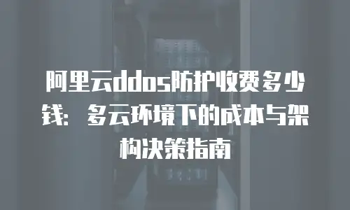 阿里云ddos防护收费多少钱：多云环境下的成本与架构决策指南