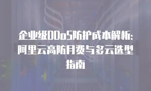 企业级DDoS防护成本解析：阿里云高防月费与多云选型指南