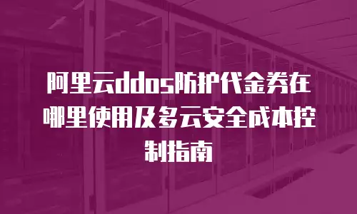 阿里云ddos防护代金券在哪里使用及多云安全成本控制指南