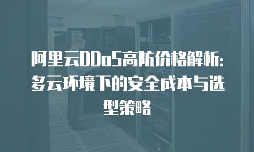 阿里云DDoS高防价格解析：多云环境下的安全成本与选型策略