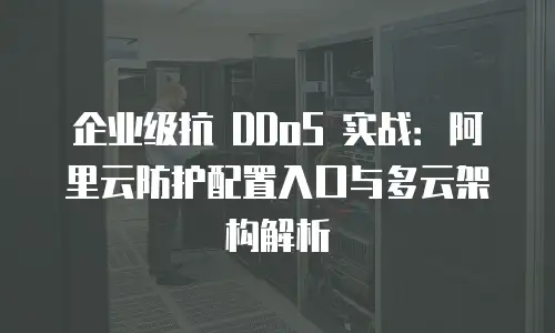 企业级抗 DDoS 实战：阿里云防护配置入口与多云架构解析