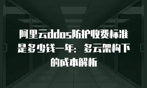 阿里云ddos防护收费标准是多少钱一年：多云架构下的成本解析