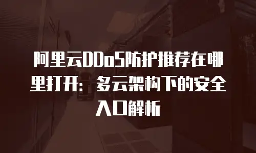 阿里云DDoS防护推荐在哪里打开：多云架构下的安全入口解析